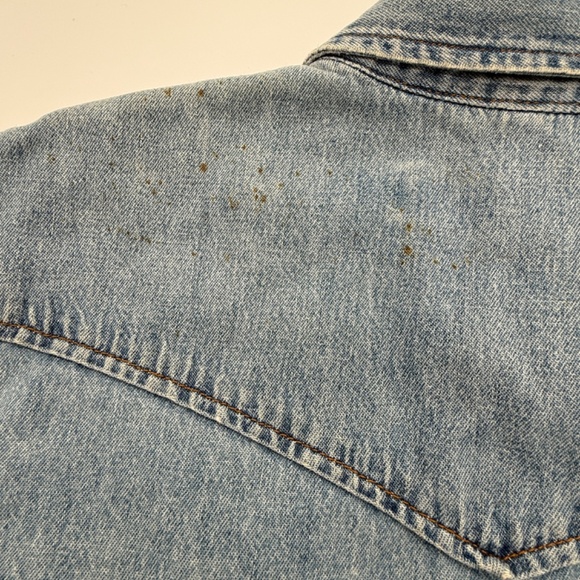 Vintage Circa USA Denim Western Snap Shirt Sleeveless Western Style Small - Picture 13 of 15